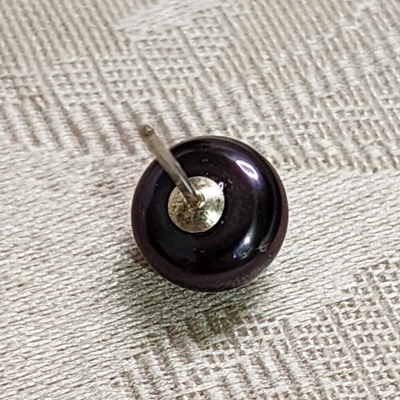 VINTAGE MISMATCHED HAITIAN PEARL STUD EARRINGS – 925 STERLING SILVER, AS-IS - Picture 12 of 14